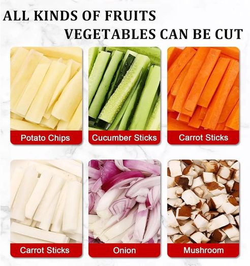 French Fry Cutter Stainless Steel 100kg/h Capacity