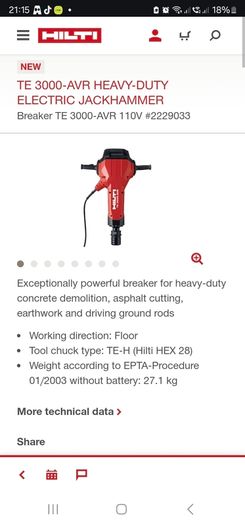 Hilti TE-3000 New version