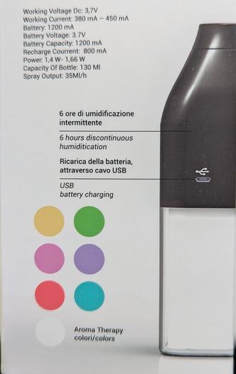 Portable aroma diffuser (Eastronics) - wireless