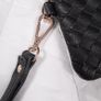 Nine West Black Woven Texture Wristlet Clutch Pouch Bag Image 5