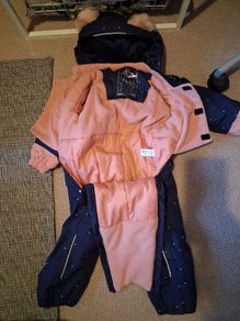 girls snow/winter suit 12-18 months