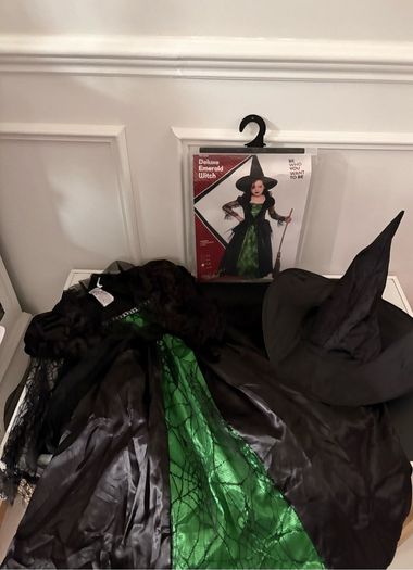 Girls Costumes Wicked and Wednesday