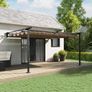 Wall Mounted Gazebo Taupe Steel Image 6