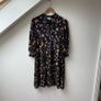 Dress Selected Femme Black Fjyn Floral Print Mini Dress Size 36 Image 3