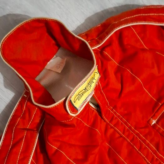 Vintage Red Racing Suit and Shoes