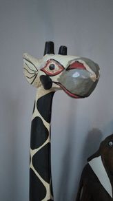 Charming Giraffe and Elephant Pair