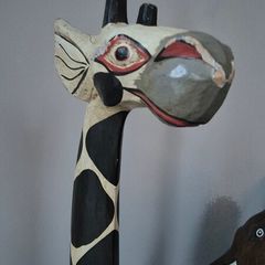 Charming Giraffe and Elephant Pair