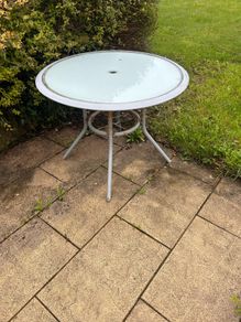 Old garden table