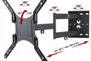 TV Wall Mount Bracket Tilt Swivel Extra Long Arm 23-55"