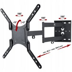TV Wall Mount Bracket Tilt Swivel Extra Long Arm 23-55"
