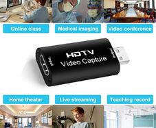 4K Video Capture Card HDTV 2 USB 2.0 HDMI-compatible to USB Game Grabber Record 1080P for Switch Xbox PS4/5 Live Streaming