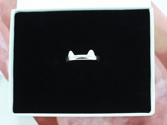 Cat Ears Silver Ring