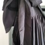 BOOHOO Night Heave Satin Tie Detail Shoulders Pleated Swing Dress Sz 12 - BNWT Image 3