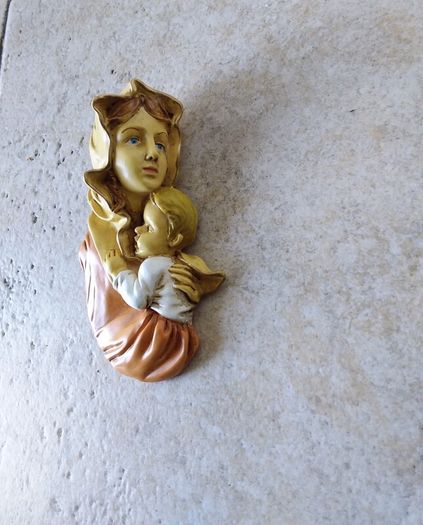 Mother Mary and Child Wall Plaque
