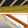 Pack 15 Roofing Felt Lap Vent Stops Loft roof Condensation / Attic Space Ventilation Airflow Image 2