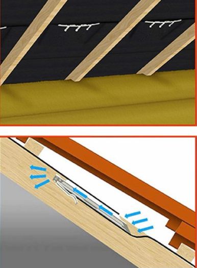 Pack 15 Roofing Felt Lap Vent Stops Loft roof Condensation / Attic Space Ventilation Airflow
