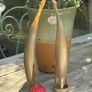 MID CENTURYPAIR OF CRANES hand carved Buffalo / cow horn Image 4
