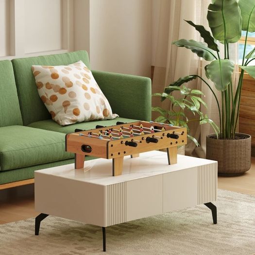 Foosball Table for Children from 6 Years 2 Balls 18 Players 69 x 37 x 24 cm
