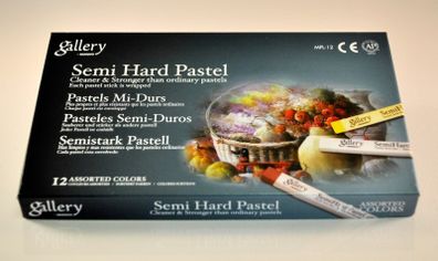 Gallery by Mungyo: Semi Hard Artist's Pastels (12 Multicolour)