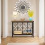 Console Table - 42.5 Industrial Hallway Table Slim Console Table with 2-Tier Storage Shelf, Wood Behind Sofa Table Narrow Accent Table for Entryway, Living Room, Foyer, Rustic Brown Image 6