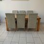 Oak Dining table & 6 chairs Image 2