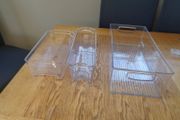 Transparent Fridge Storage Box - Kitchen Storage Box with Handles -