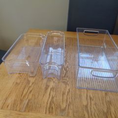 Transparent Fridge Storage Box - Kitchen Storage Box with Handles -