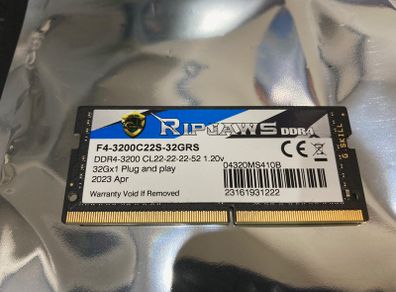 G.Skill 32GB DDR4 laptop ram @3200MHz