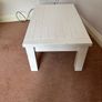 White solid wood coffee table Image 2