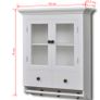 Wooden Kitchen Wall Cabinet with Glass Door White Image 8
