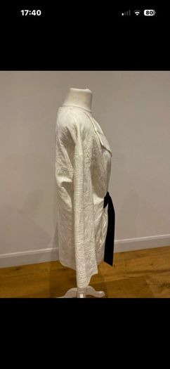 Zara cream belted jacket size 8