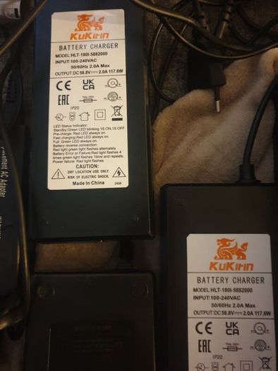 Kukirin Scooter Chargers All In Perfect Working Order. Will Sell Individually Or The Lot Together.