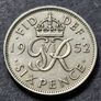 Great Britain 1952 sixpence coin !! Image 2
