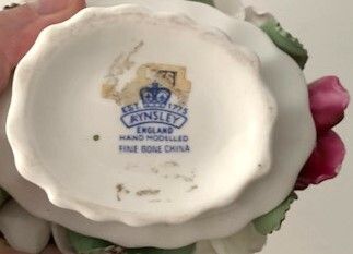 Vintage Aynsley China Flower Basket