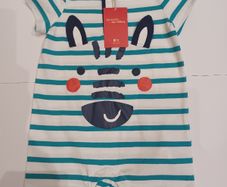 NEW Boys Du Pareil Au meme Zebra Romper Suit Age 2