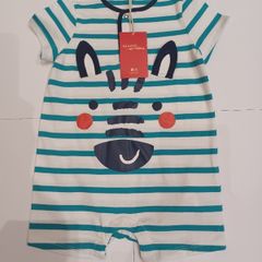 NEW Boys Du Pareil Au meme Zebra Romper Suit Age 2