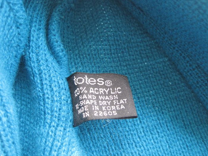 Teal Hood Scarf.
