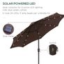 Garden Parasol with 24 LED Solar Light Image 5