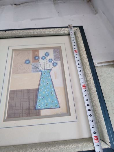 Lovely framed print still life flower.