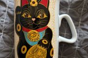 Maneki Neko Porcelain Lucky Cat Mug