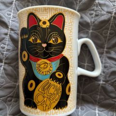 Maneki Neko Porcelain Lucky Cat Mug