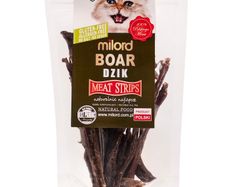 Milord Wild Boar in strips 40g - cat treat, 100% dried meat