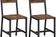 2 x dining chairs rustic brown FREE DELIVERY