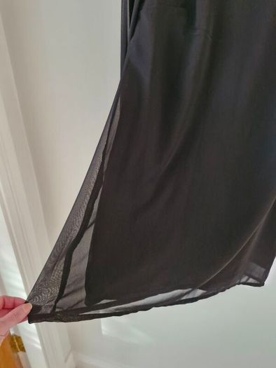 Black chiffon dress