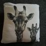 Giraffe Painting & Cushion Image 2