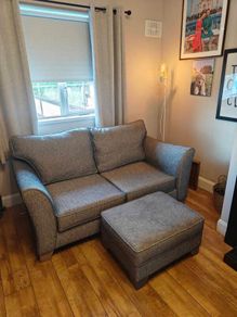 Two Seater Sofa and Ottoman