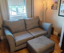 Two Seater Sofa and Ottoman