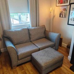 Two Seater Sofa and Ottoman