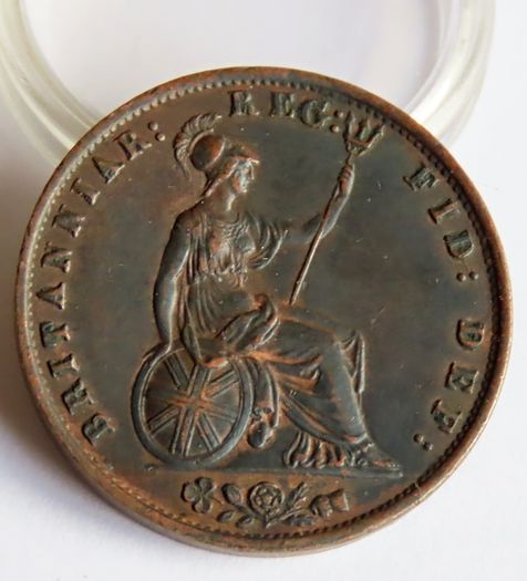 1855 Halfpenny 1/2 Penny Queen Victoria copper coin