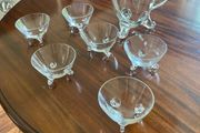 Set of six Jerpoint glass bowls